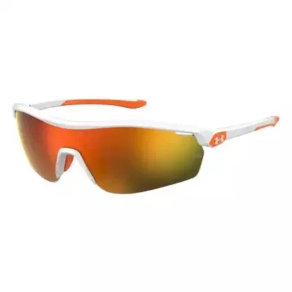 Kids UNDER ARMOUR Sunglasses Baseball Gametime Jr White/Orange NEW